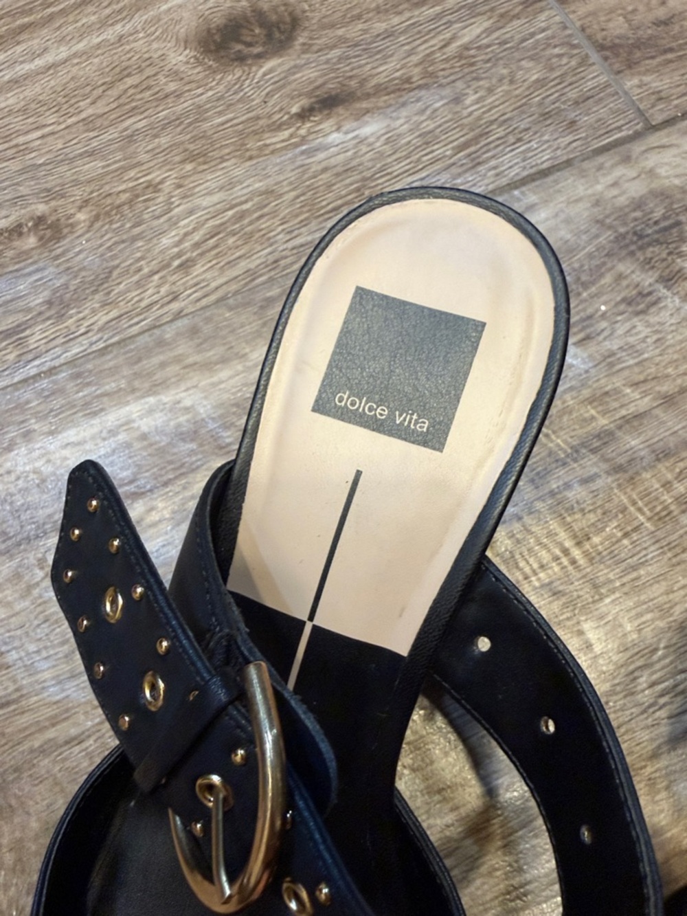 DOLCE VITA KARLYN Pointed-Toe Mule Heels SZ 12 - Picture 4 of 8